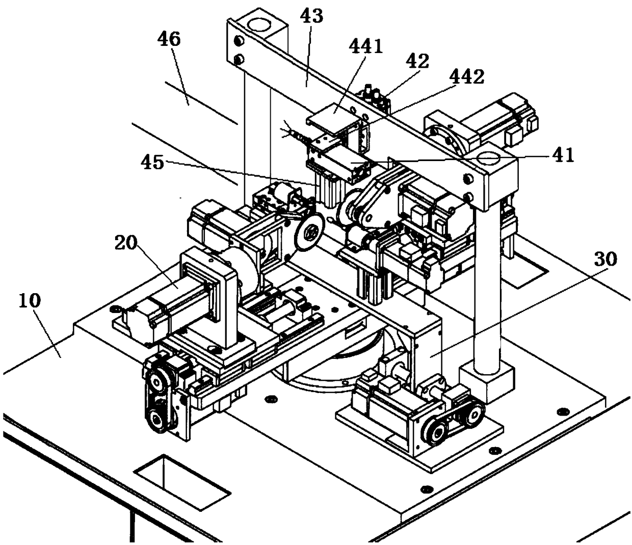 Double-faced slotting device for bearing production