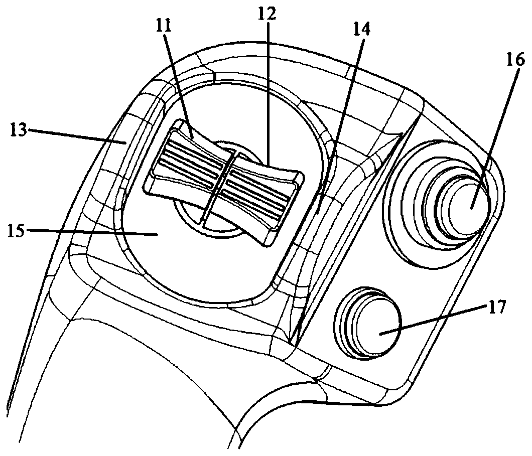 Multiple-function anti-misoperation aircraft driving reel based on ergonomic design