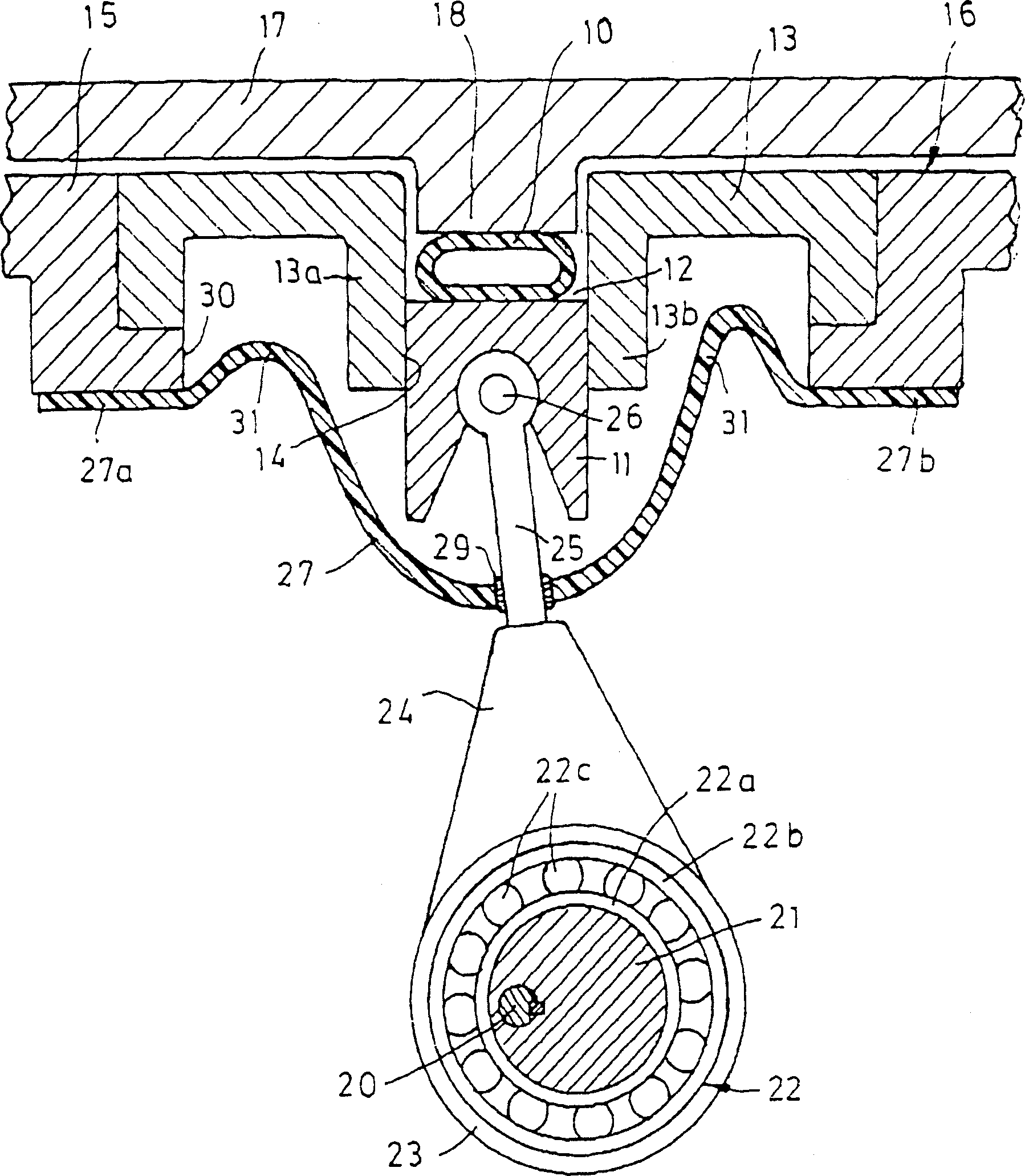 Creeping soft tube pump