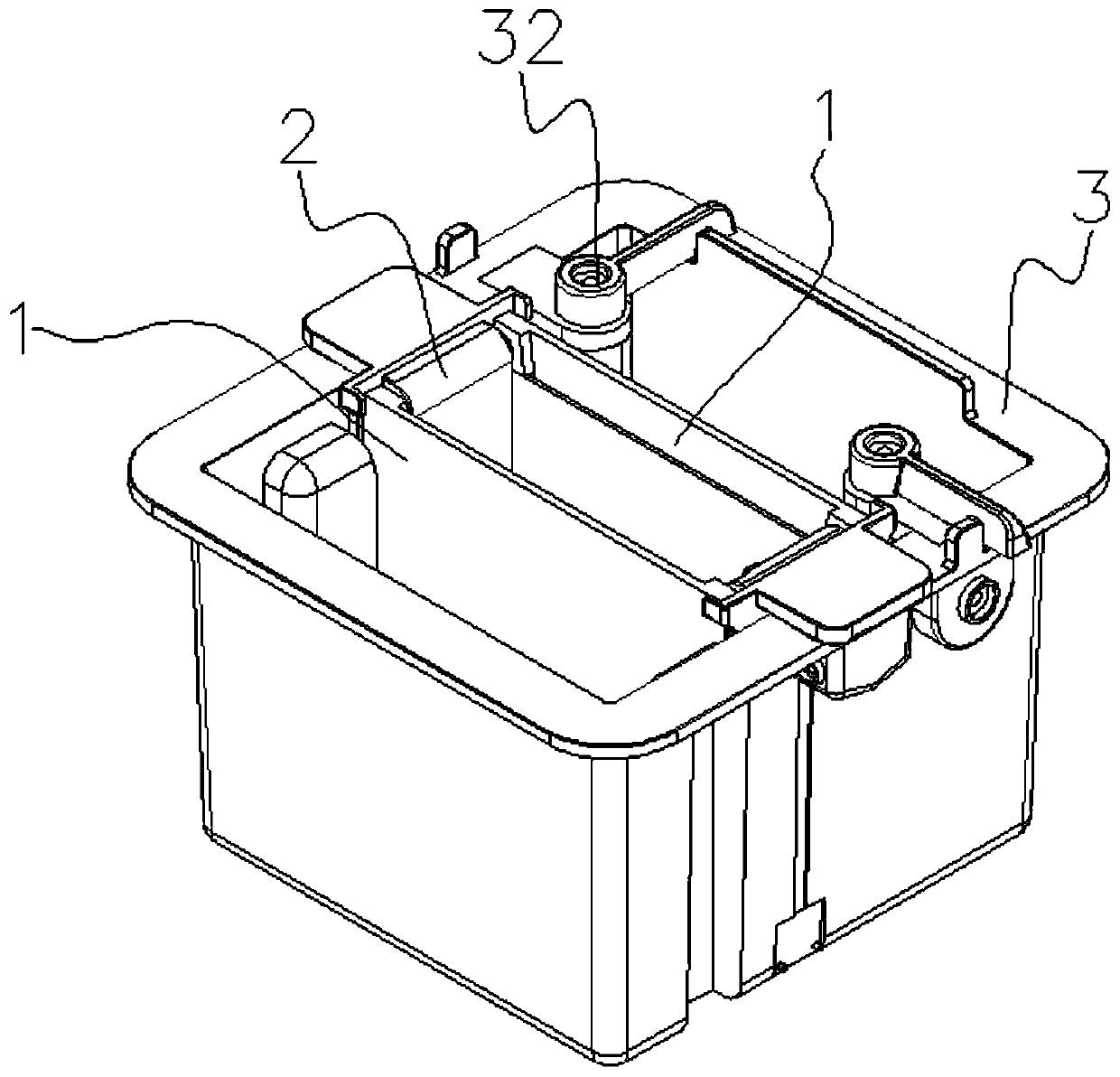 A vertical electrophoresis tank and electrophoresis apparatus