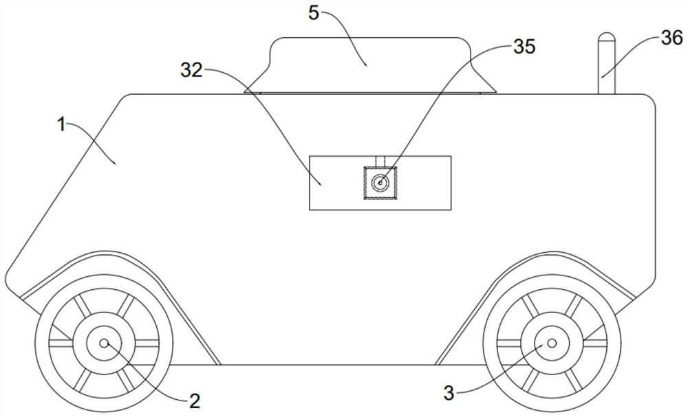 Ground information surveying trolley based on feedback principle