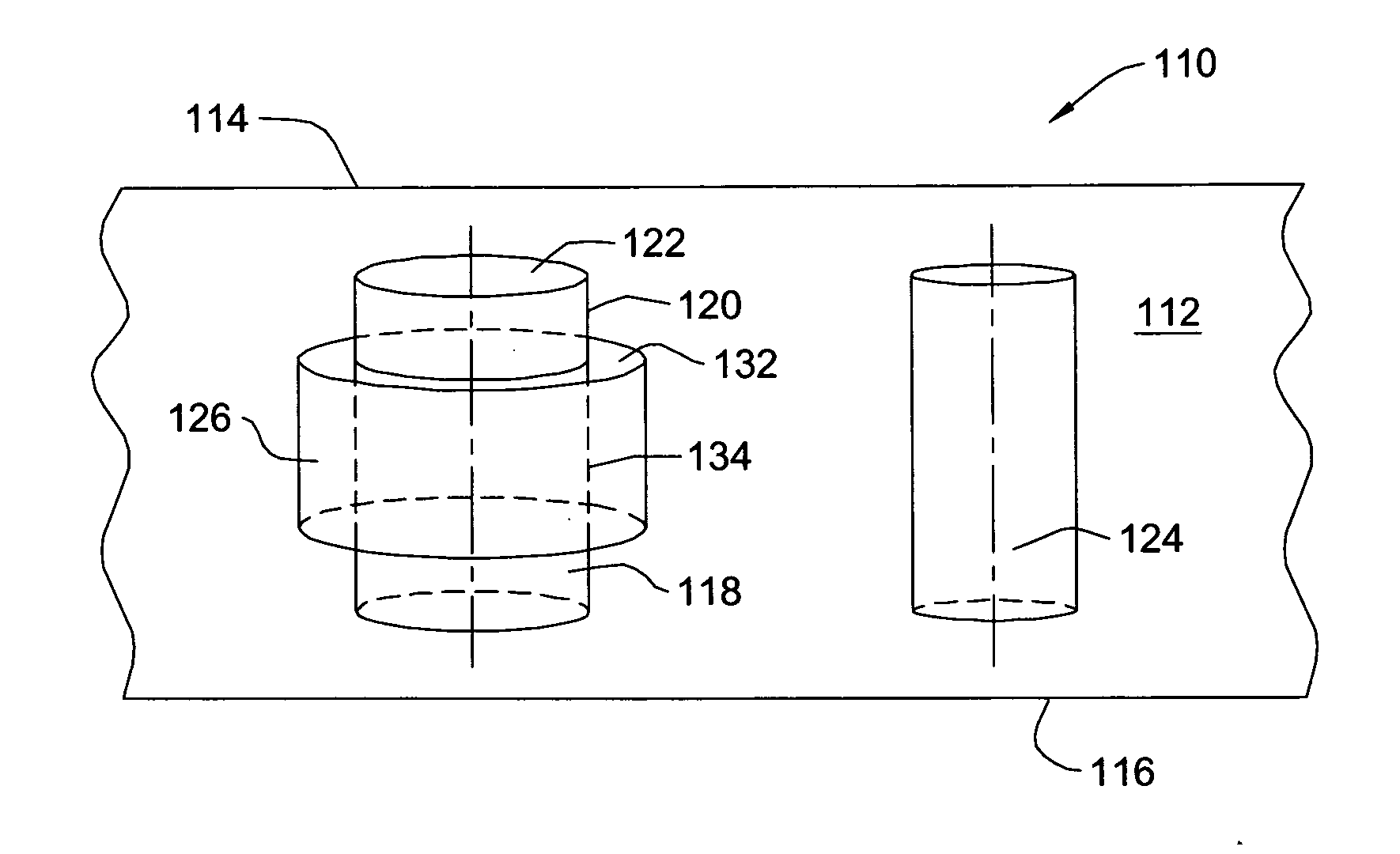 Microelectronic device with mixed dielectric