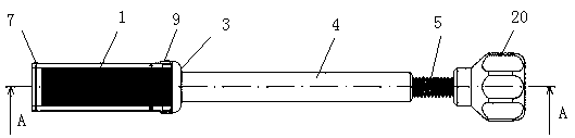 Gradual distraction device used after tibial osteotomy and capable of maintaining inner-side cortex to be free of fracture