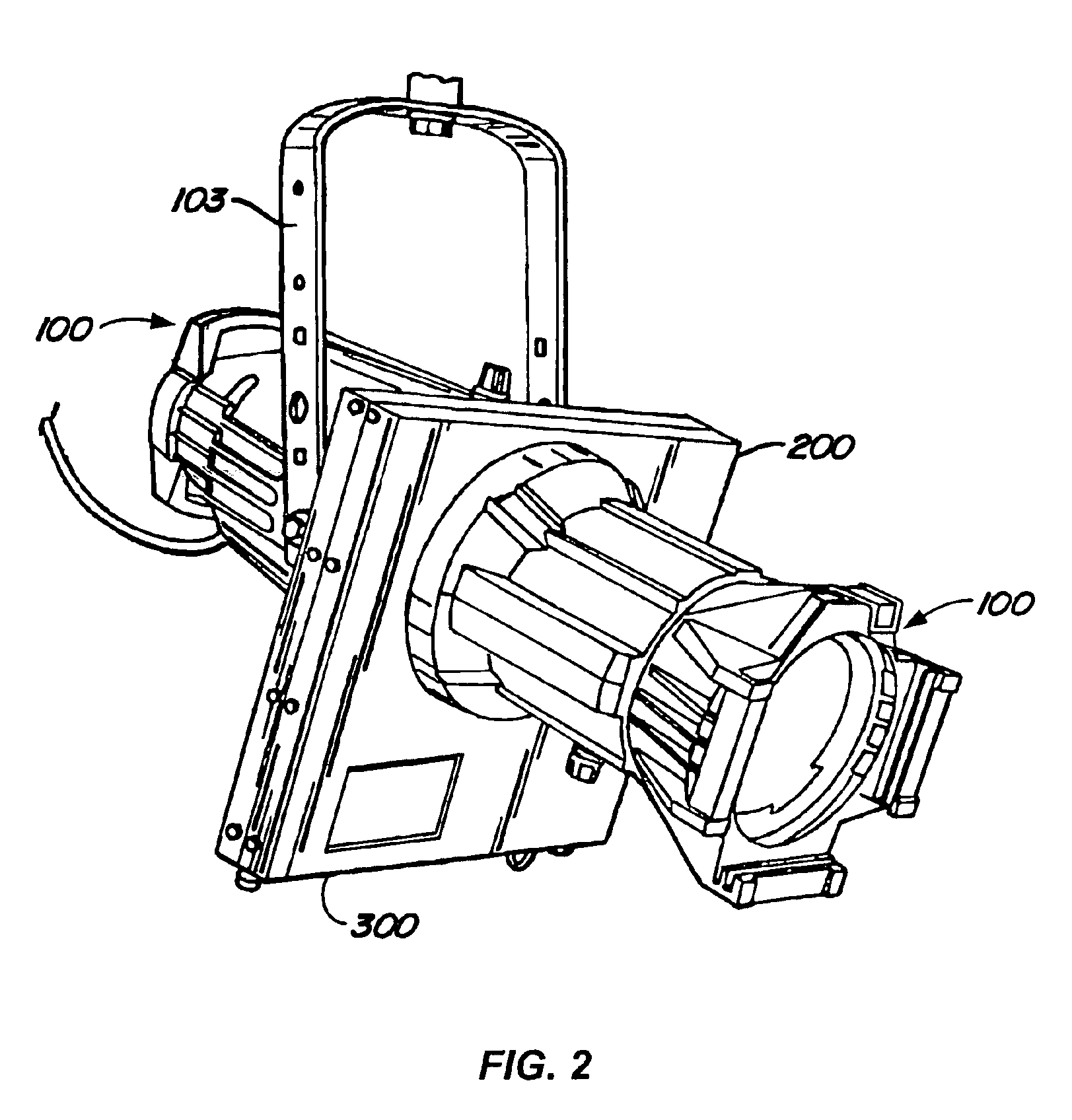 Projector attachment for ellipsoidal lamp