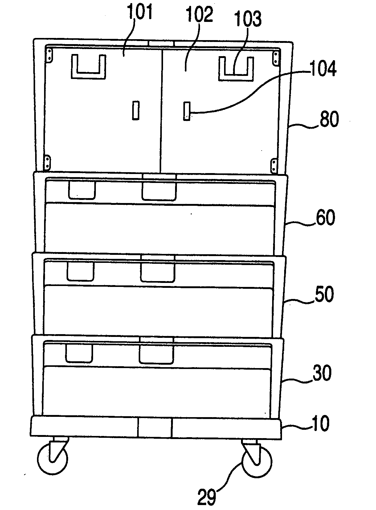 Moving cart assemblies