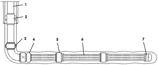 Horizontal well thermal recovery full well section prestress safe completion pipe string and method