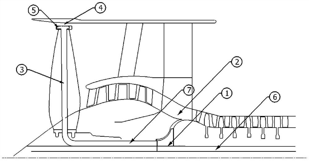 A hoop fan cooling system for a turbofan engine