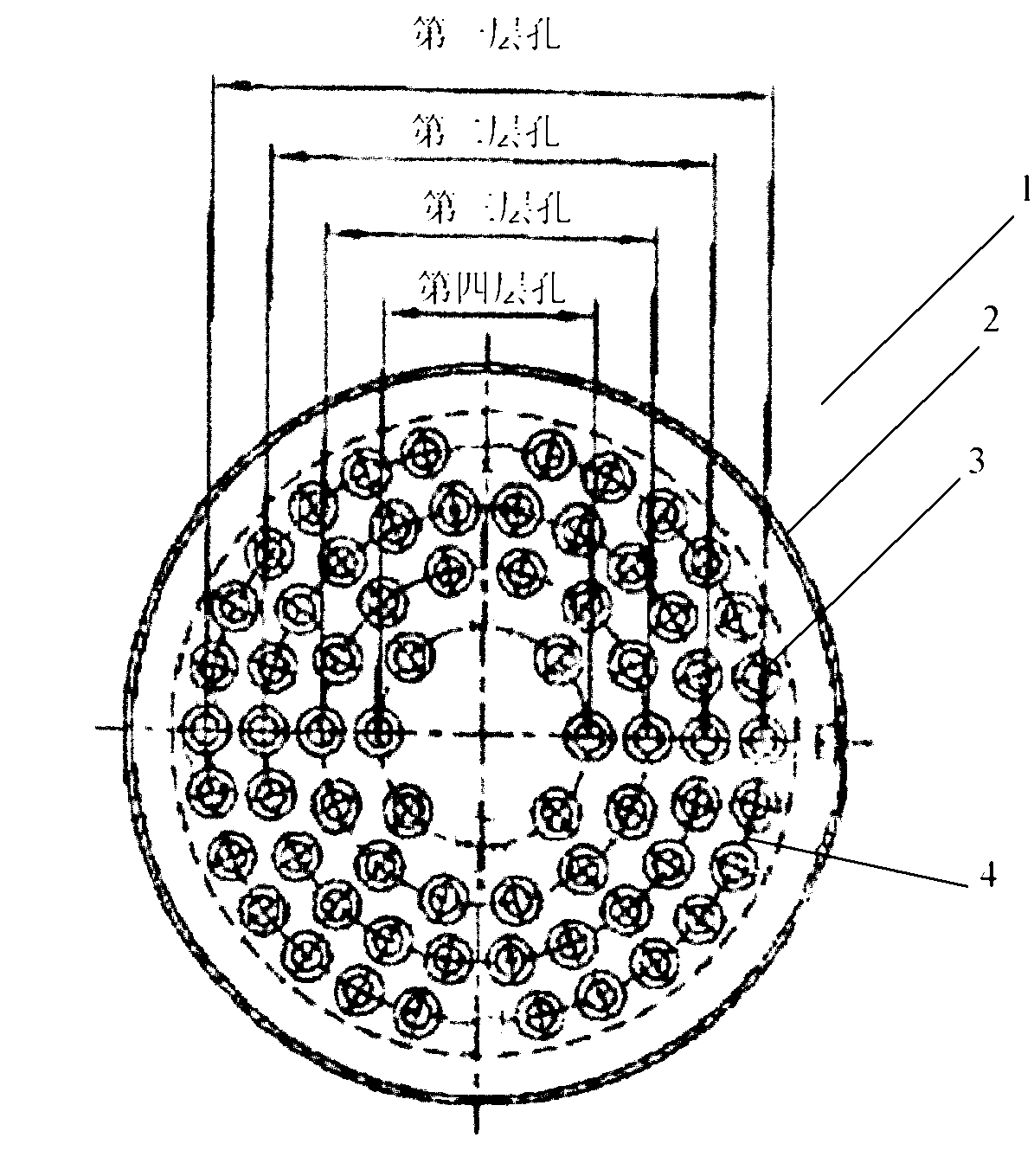 Device for producing fine denier POY (polyester pre-orientated yarn) by head spinning method