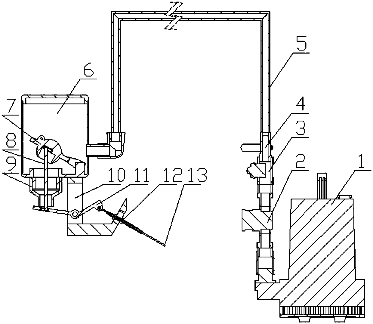 Root water spraying system and implementing method thereof