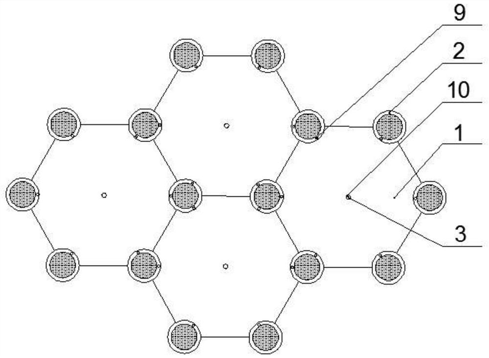 A silt-long tidal flat foundation reinforcement device and its construction method