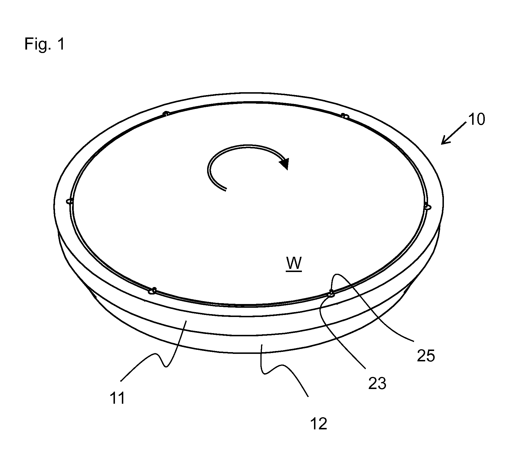 Device for holding wafer shaped articles