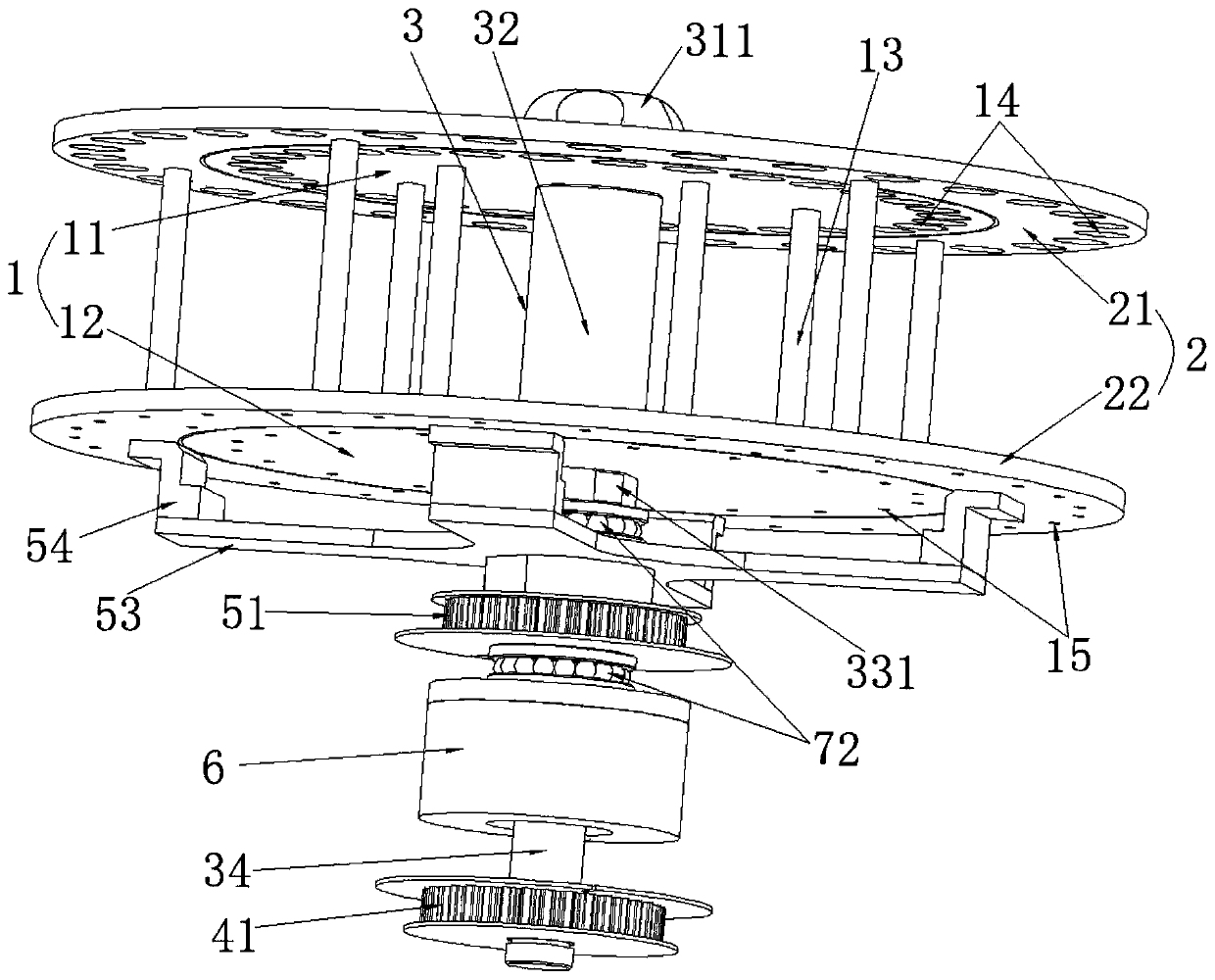 Hemorheology instrument with inner and outer test tube discs