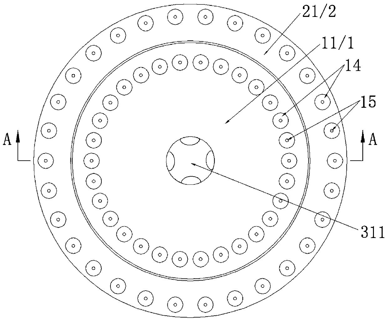 Hemorheology instrument with inner and outer test tube discs