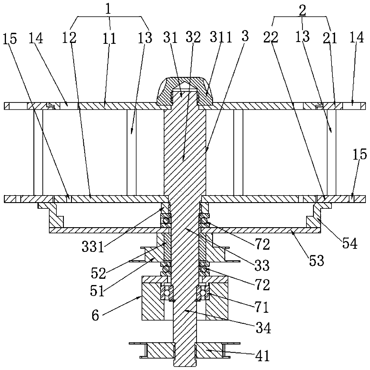 Hemorheology instrument with inner and outer test tube discs