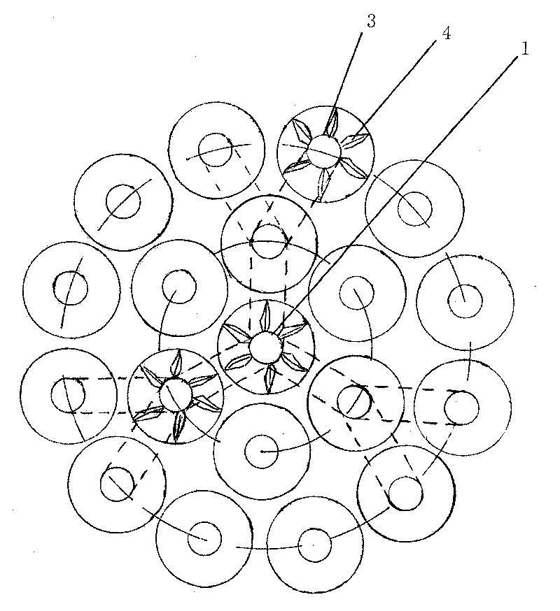 Multiple wind wheel strong generator