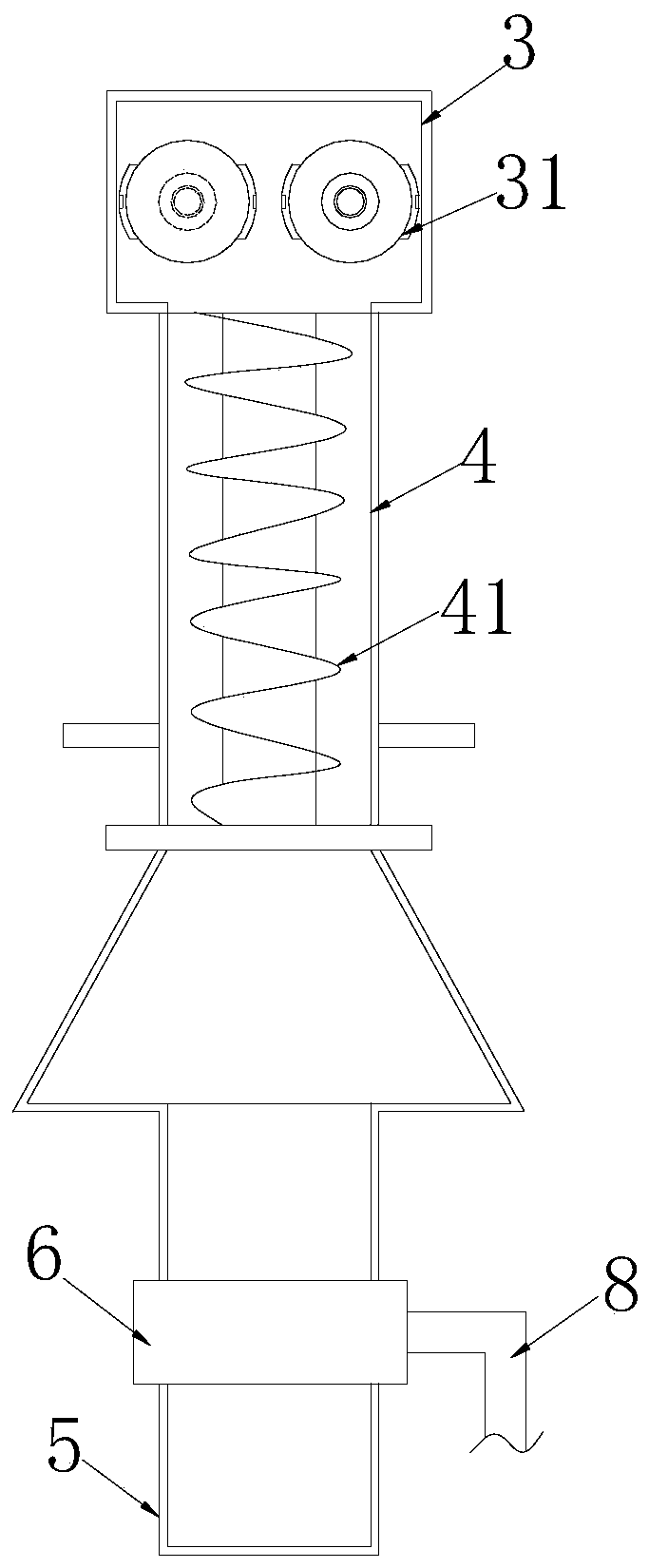 Production equipment of polyester fiber reinforced strip