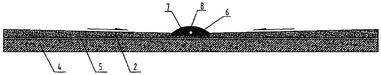 Waterproof and drainage construction method for large area basement top plate