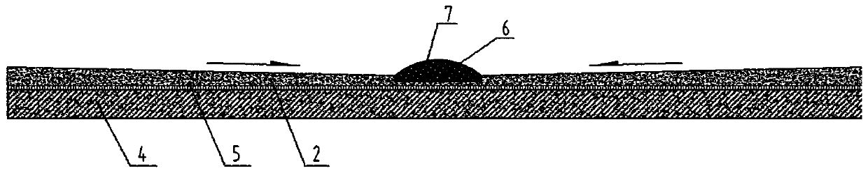 Waterproof and drainage construction method for large area basement top plate