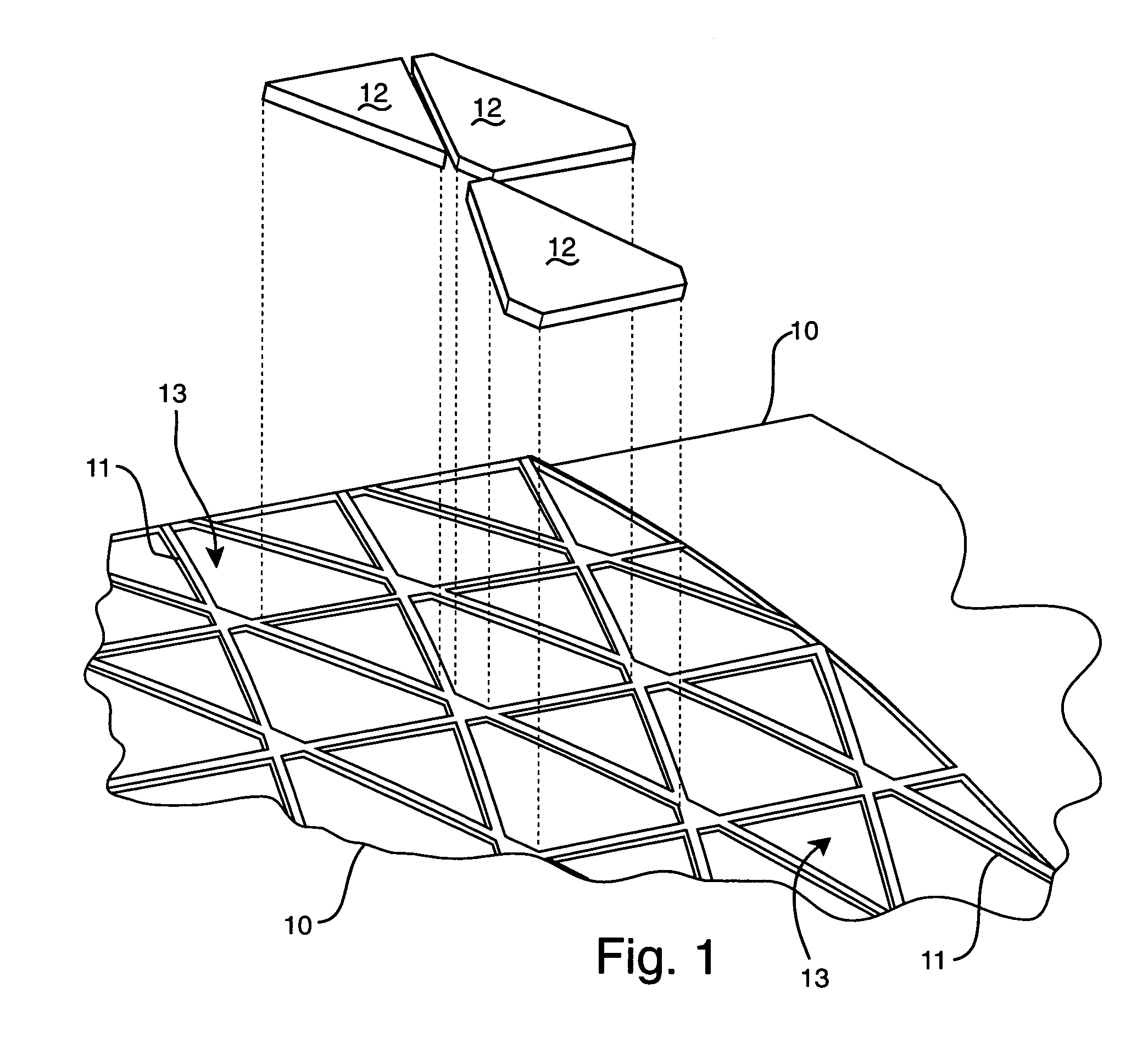 Method for fabricating rib-stiffened composite structures