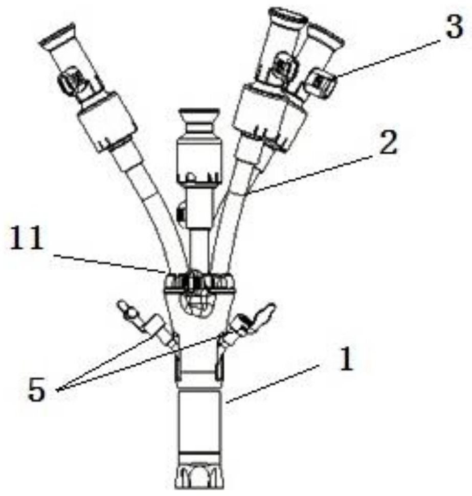 Single-hole surgical device and medical equipment system