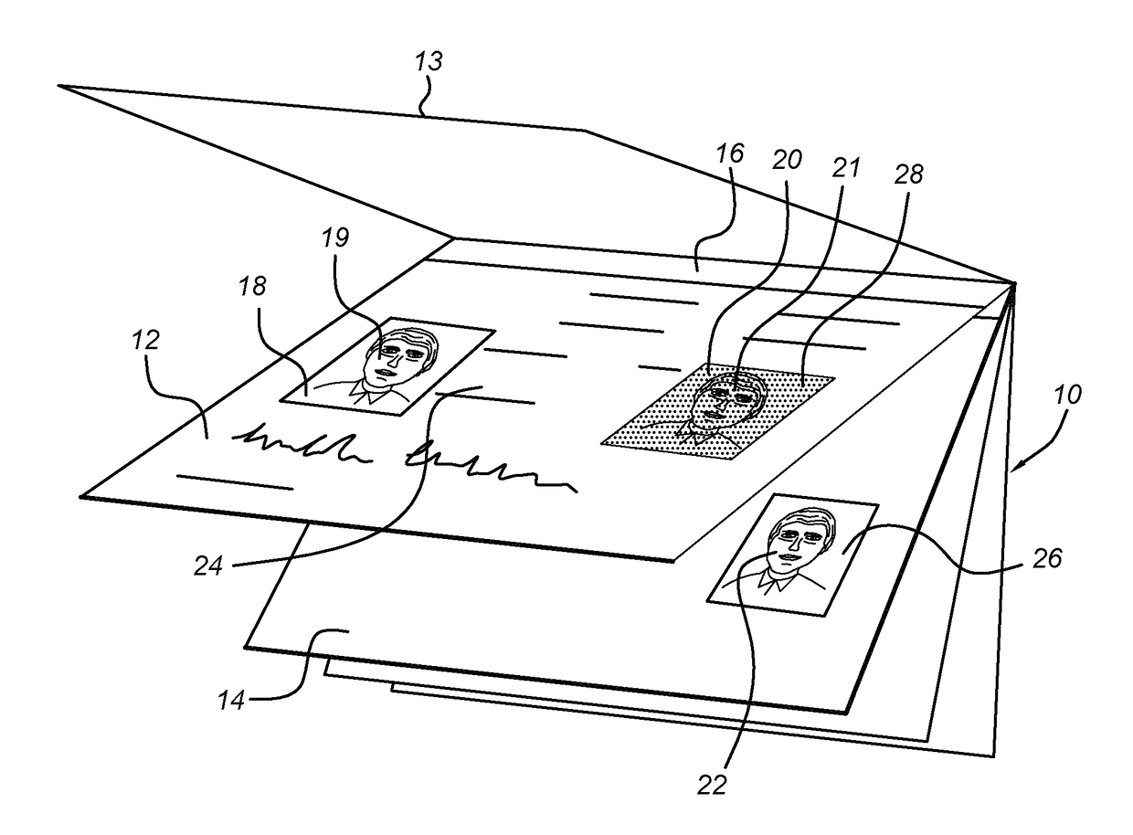 Identification assembly for an identity document