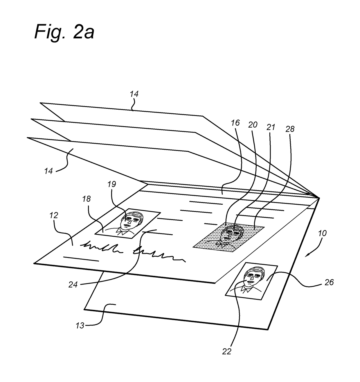 Identification assembly for an identity document