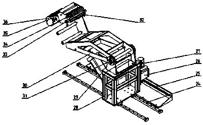 Organ-shaped pinch roller structure and working method thereof