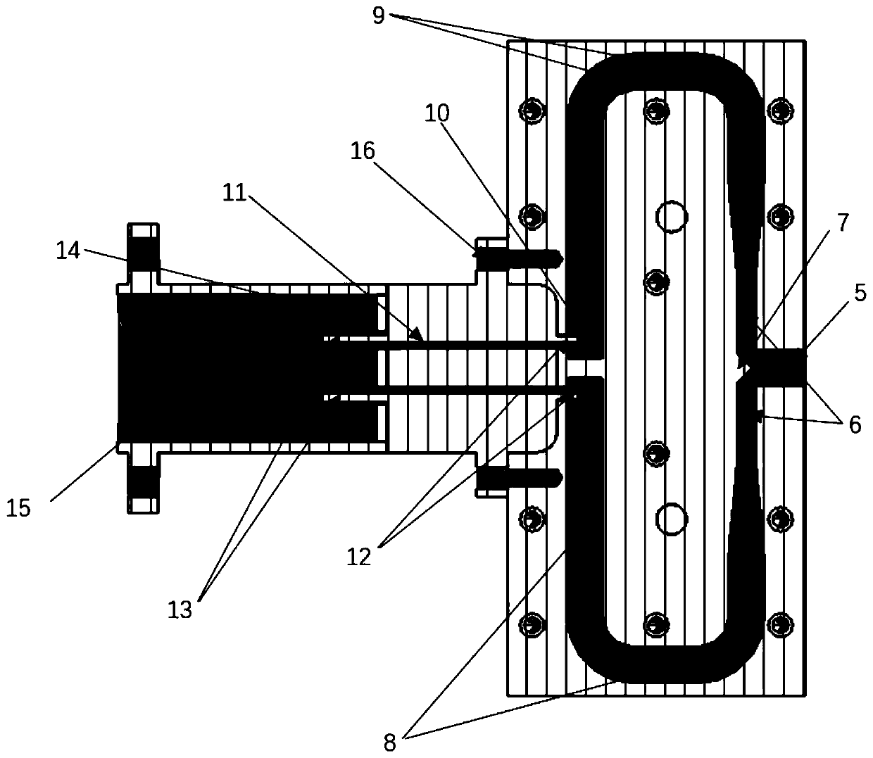 Circular waveguide TM11 mode exciter