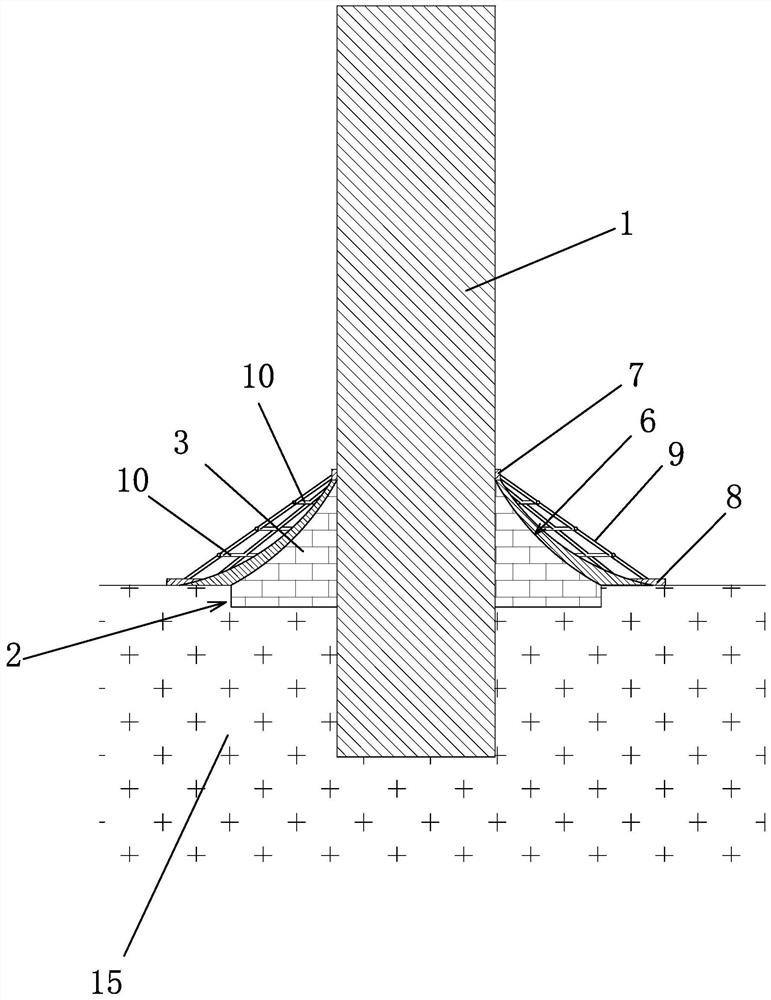 Ocean wind power generation single pile foundation scouring protection device