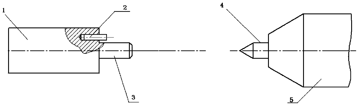 Lathe fixture used for machining ensuring for hard-pipe slender shaft parts