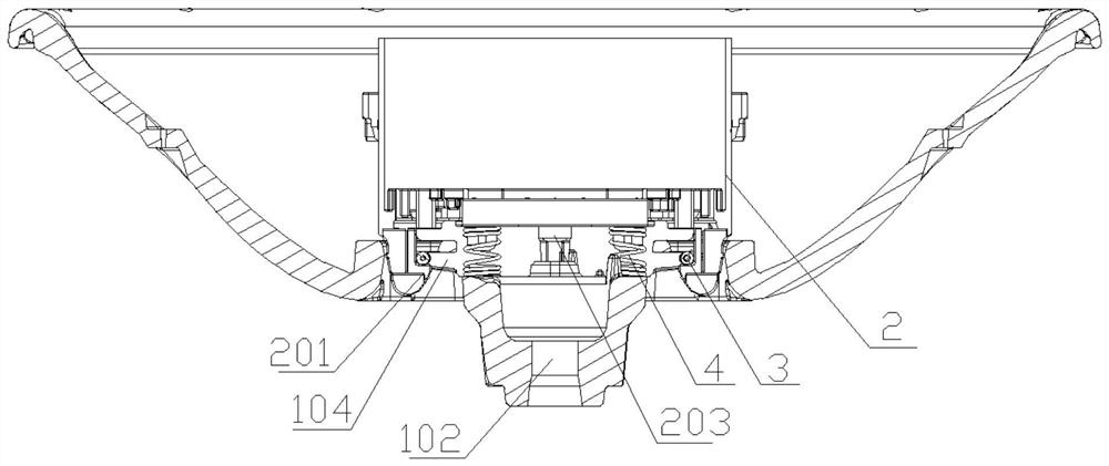 Connecting structure of automobile steering wheel and driver airbag