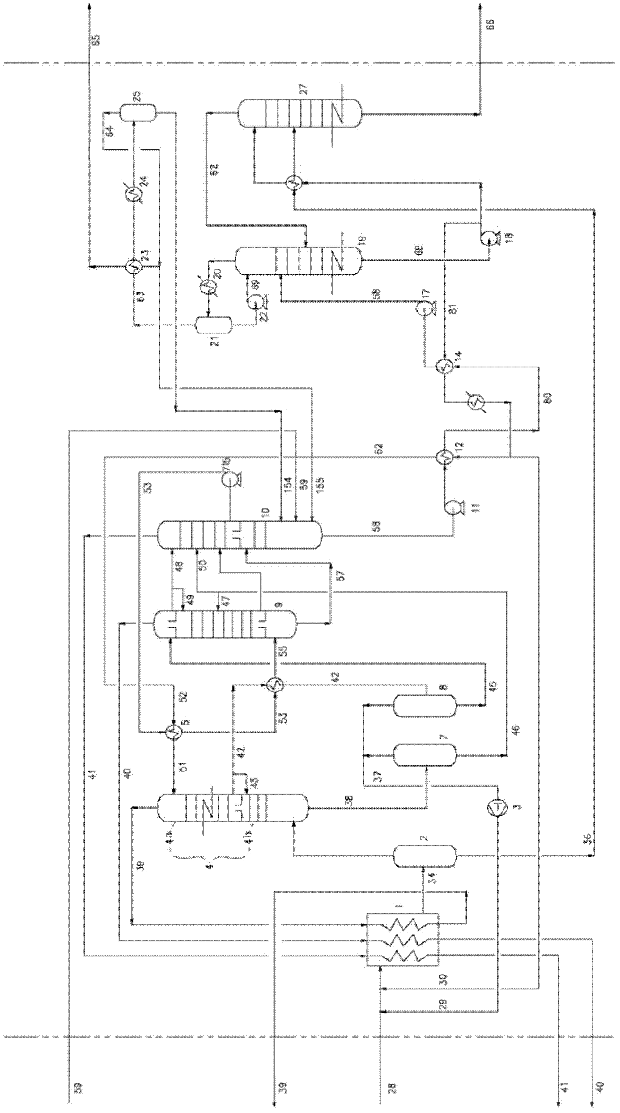 Low temperature methanol wash method and equipment