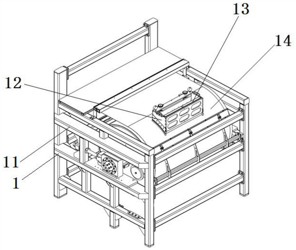 Constant-state pulp distribution forming device of thick-pulp-method reconstituted tobacco special for heating cigarettes