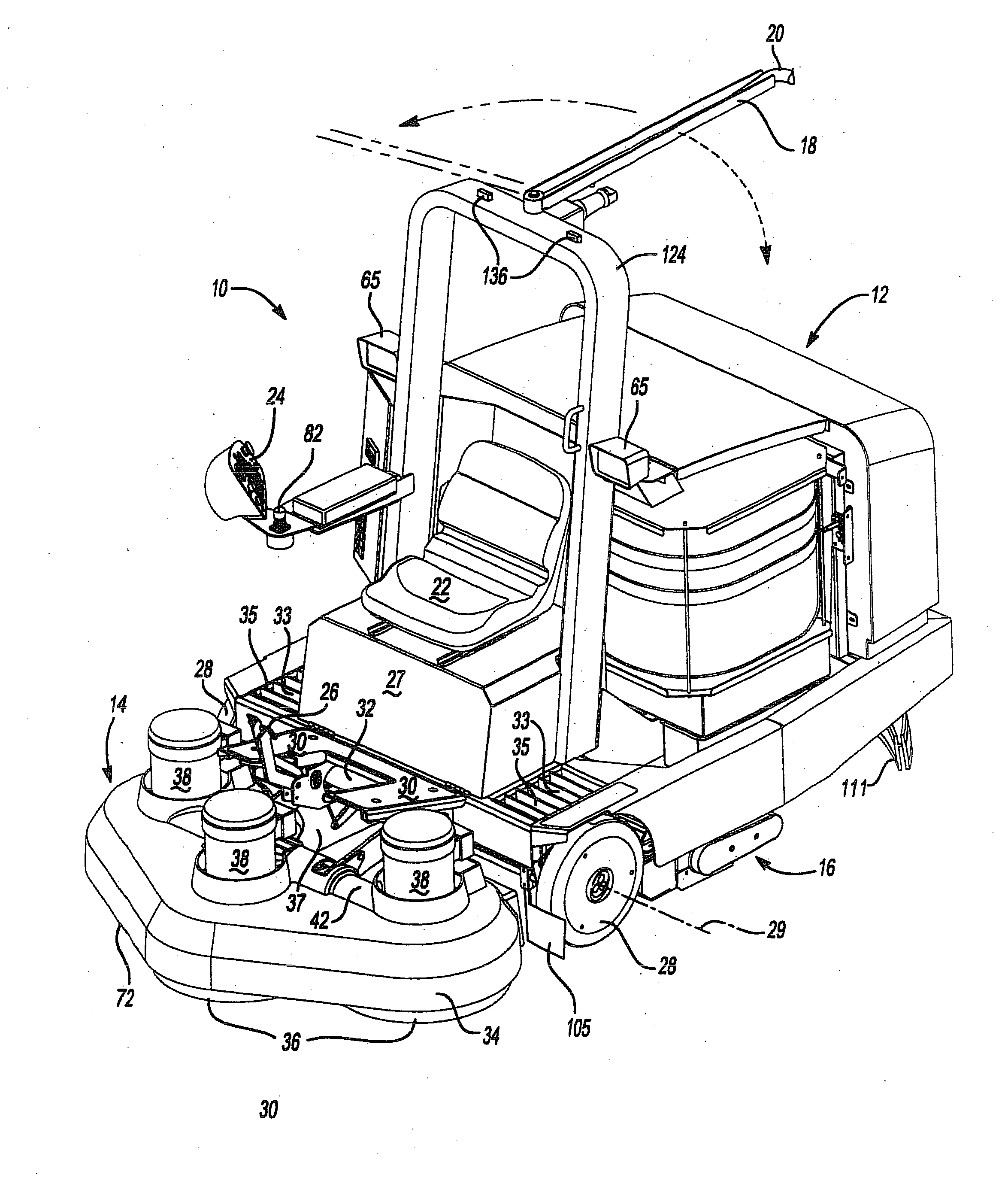 Riding Apparatus for Polishing and Cleaning Floor Surfaces