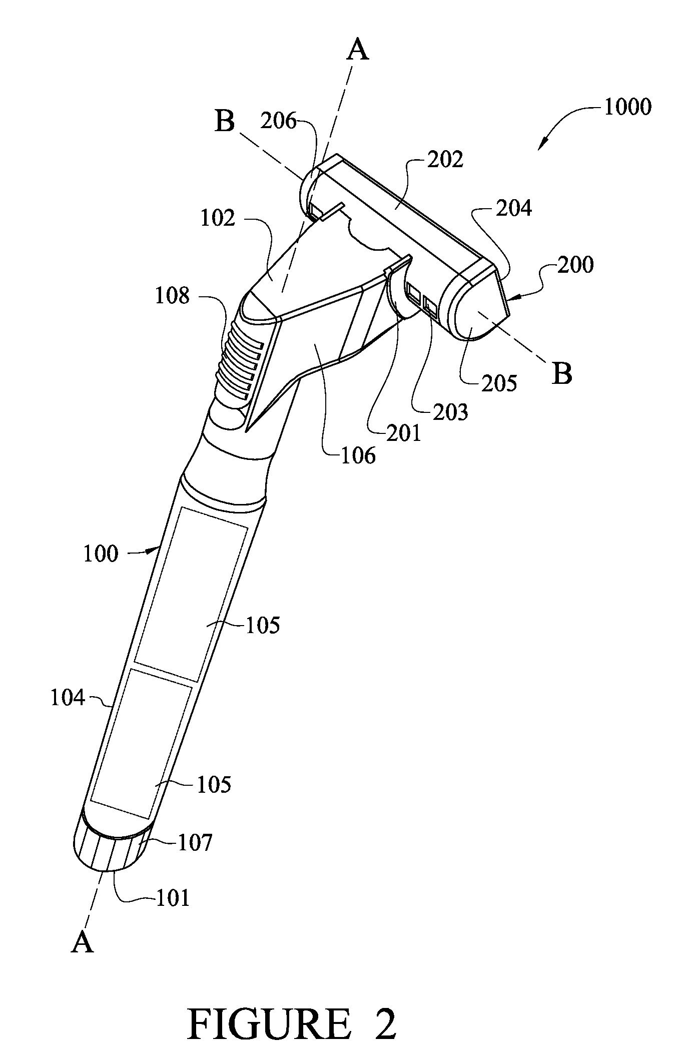 Motorized shaving apparatus head and motorized shaving apparatus