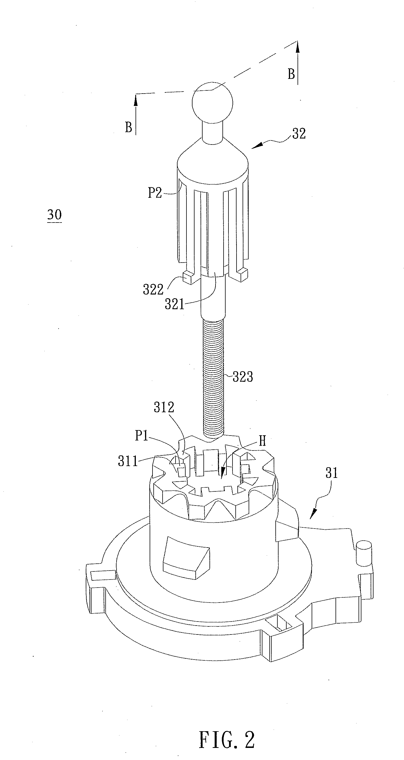 Motor and guiding structure thereof