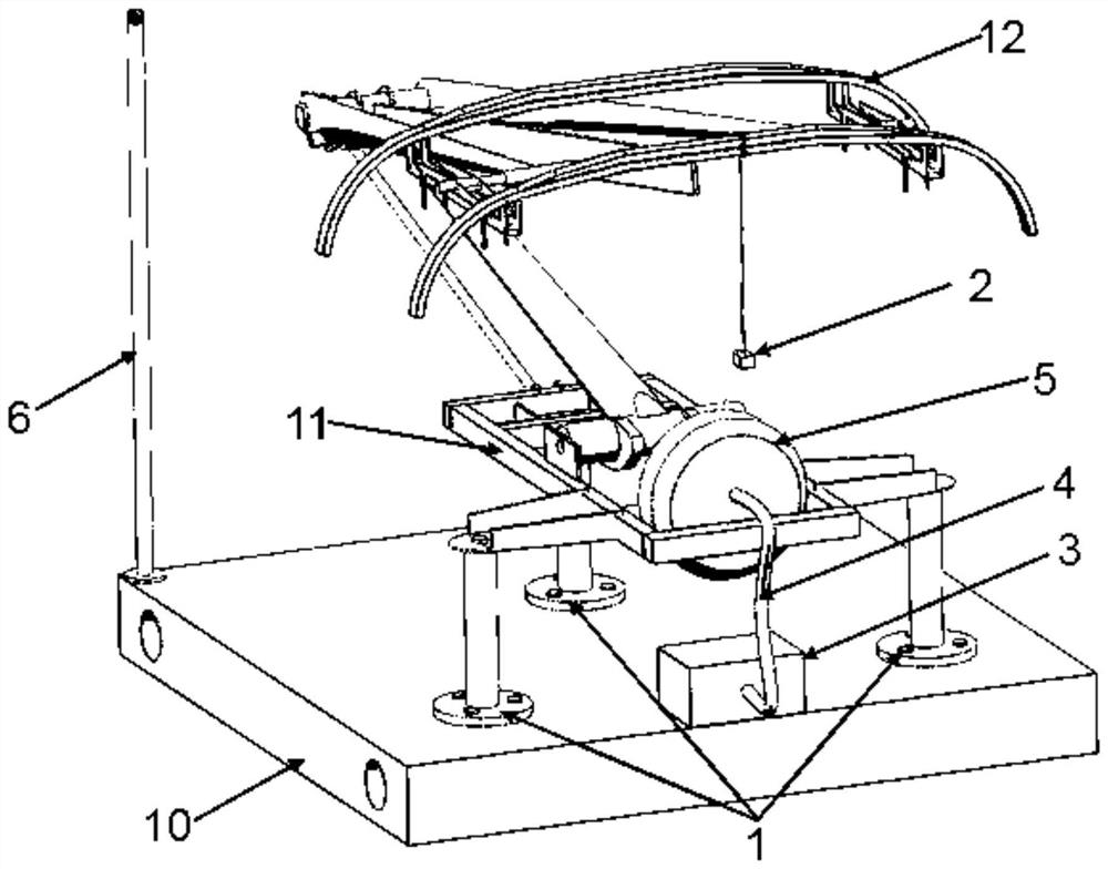 Motor train unit pantograph working mode test device