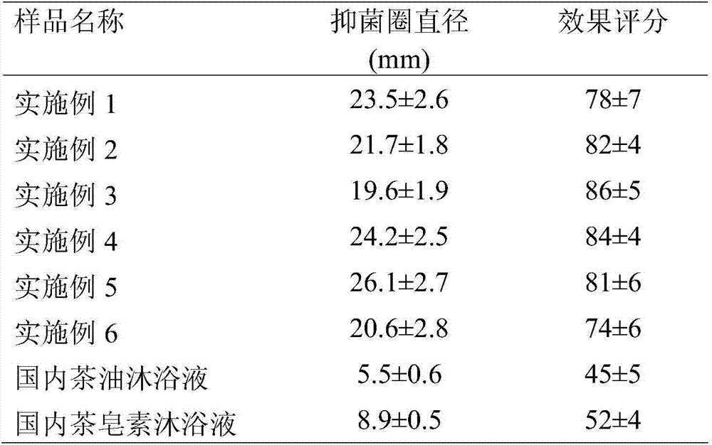 Camellia bath wash and preparing method thereof