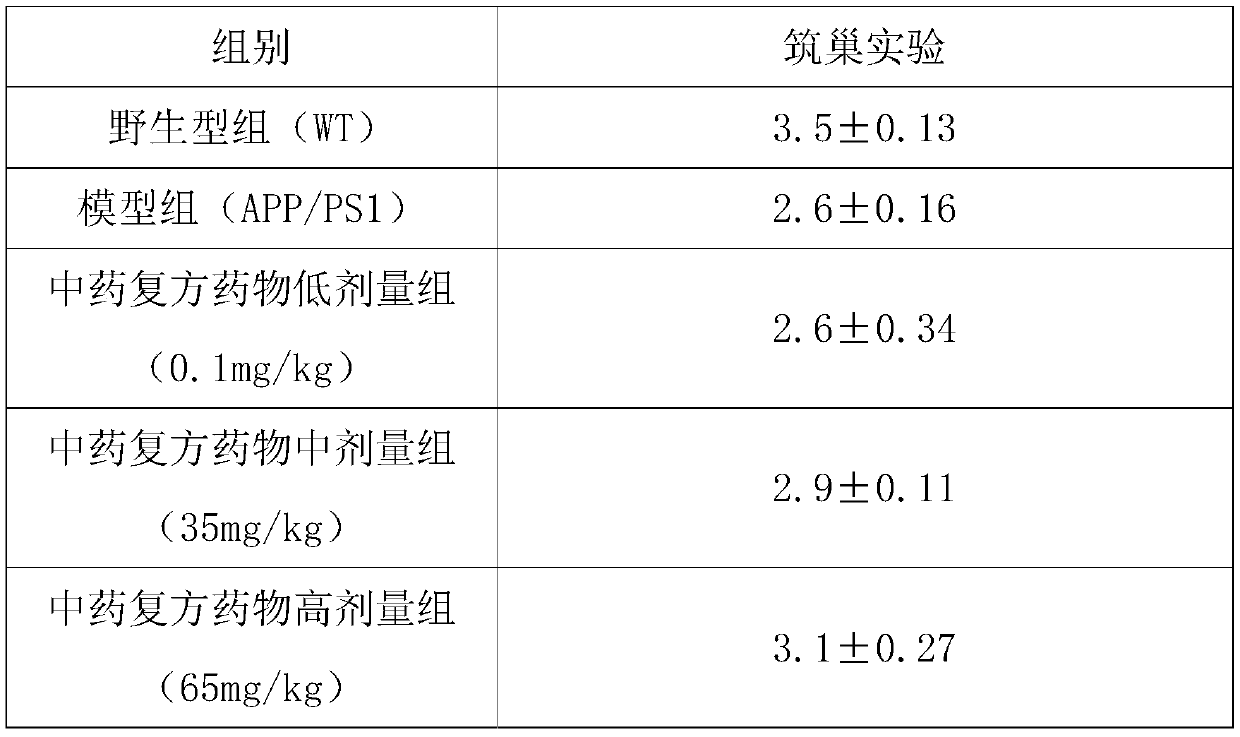 Compound traditional Chinese medicine preparation for preventing and treating Alzheimer's disease and preparation method thereof