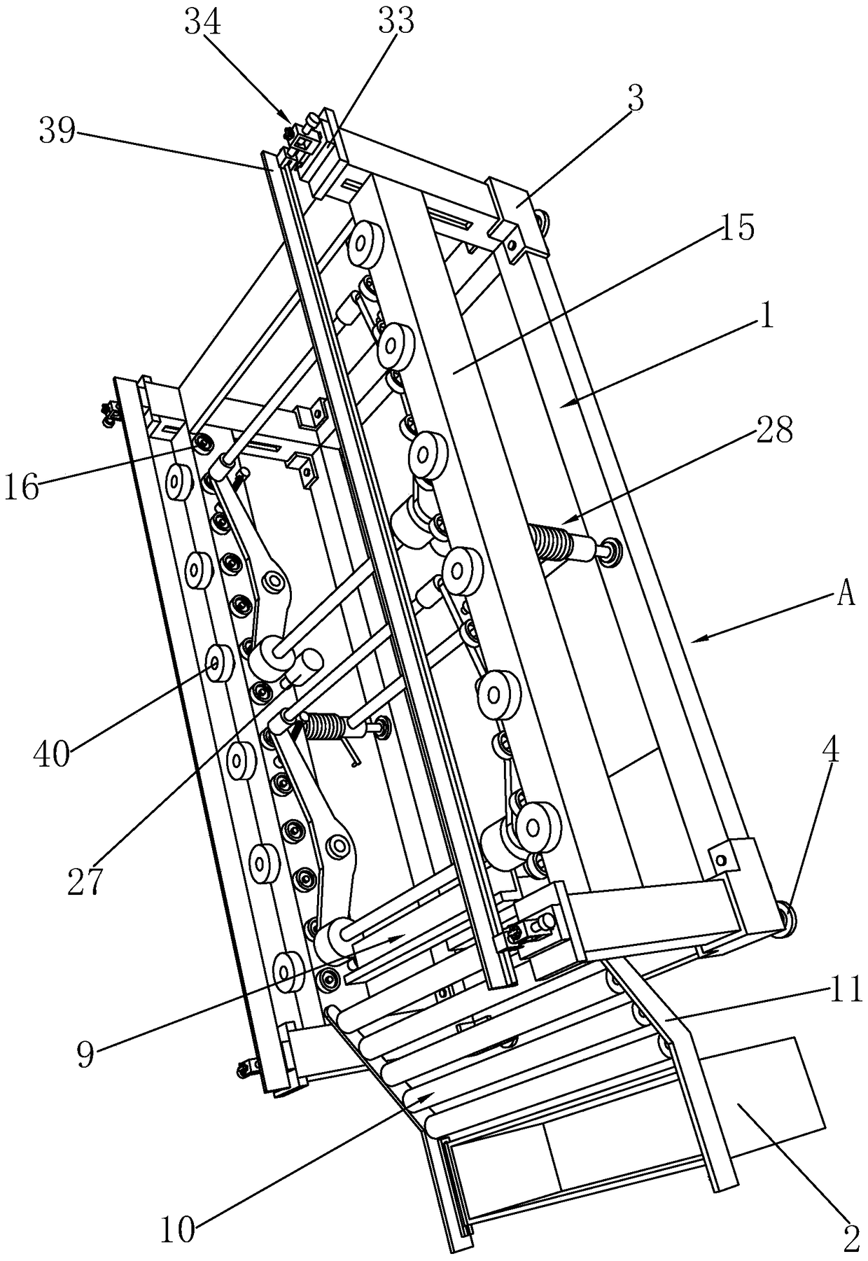 A conveying and collecting device for woodcarving