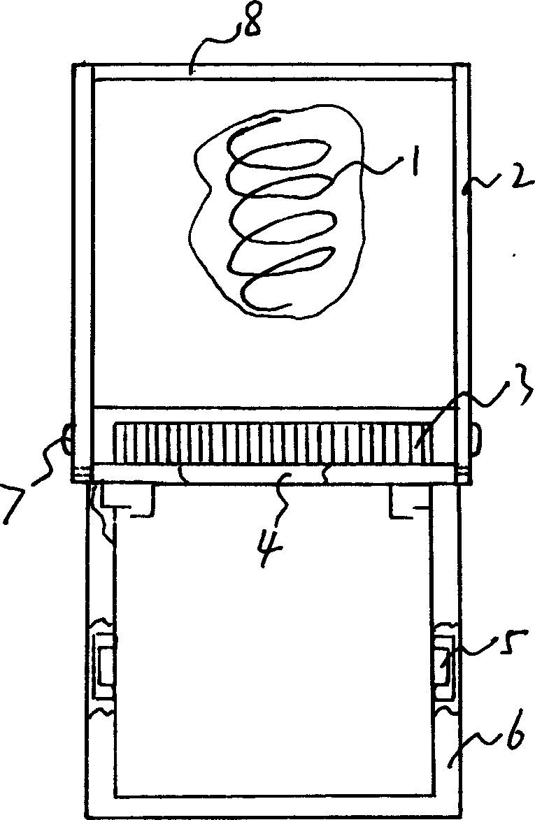 Overturning stamp and overturning method