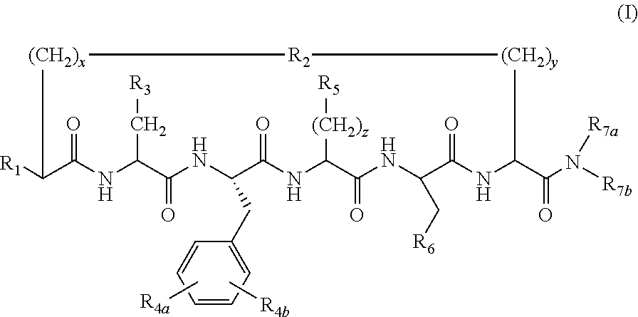 N-Alkylated Cyclic Peptide Melanocortin Agonists