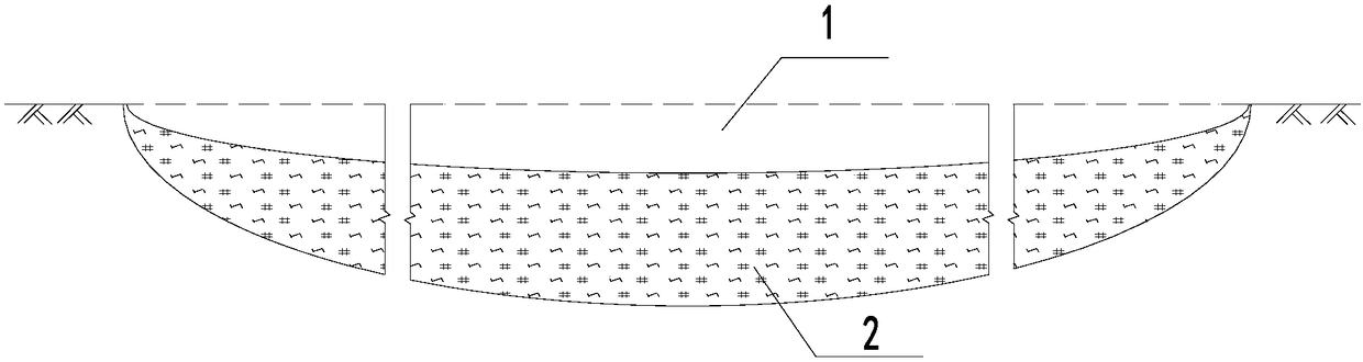 Ecological treatment method for landfilled waste mud