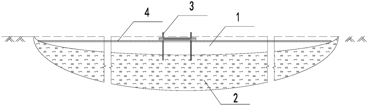 Ecological treatment method for landfilled waste mud