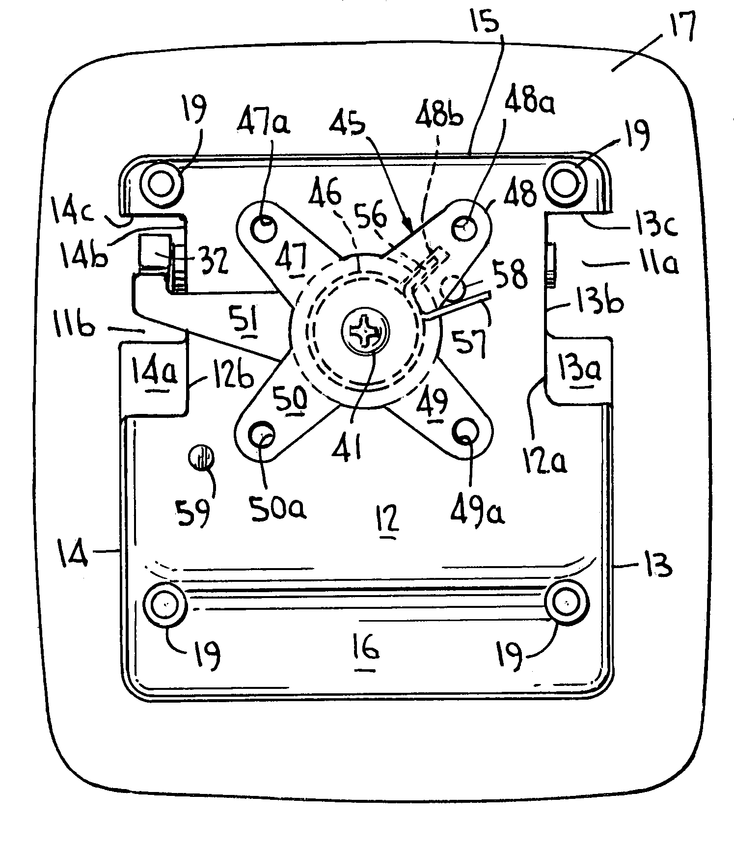 Paddle handle latch release device and spring latch system using same