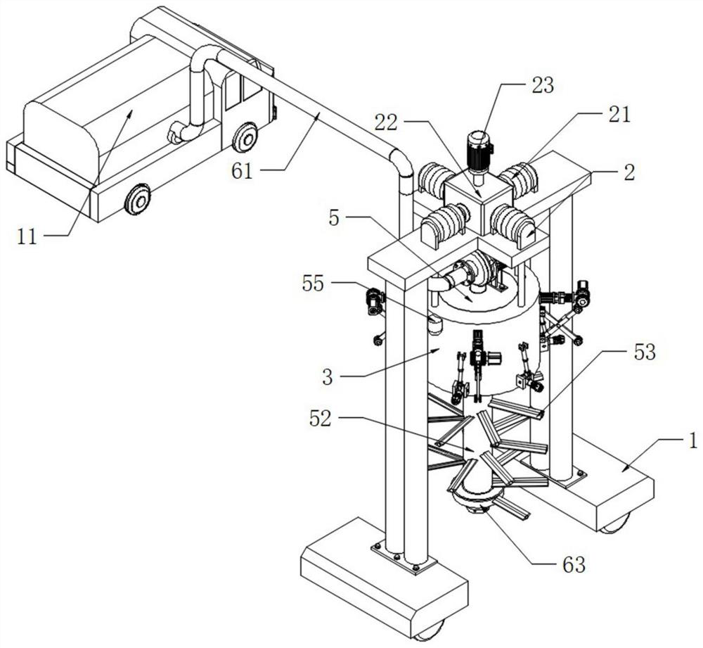 Vertical urban kitchen waste pollution discharge well blockage dredging equipment