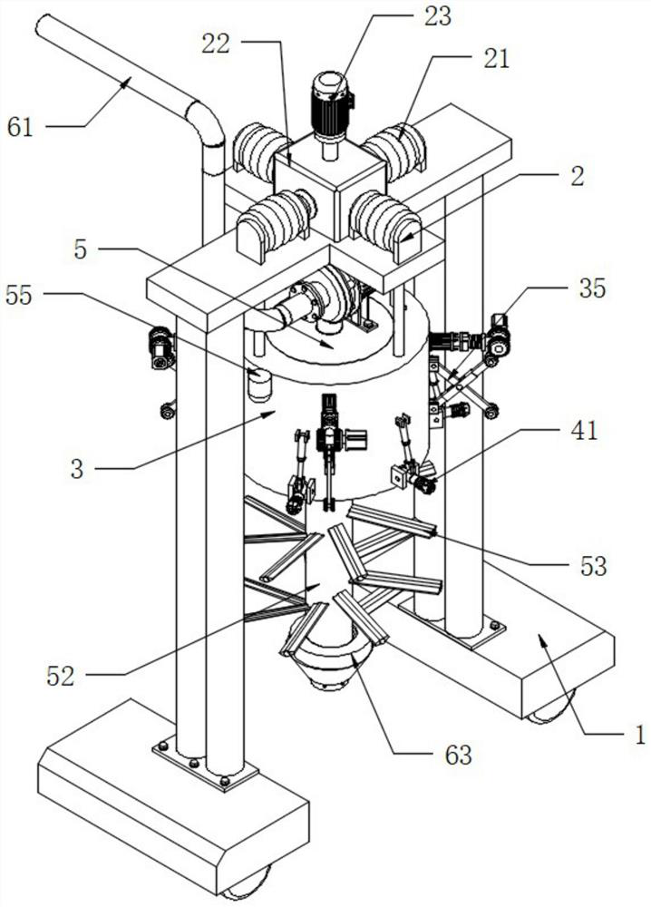 Vertical urban kitchen waste pollution discharge well blockage dredging equipment