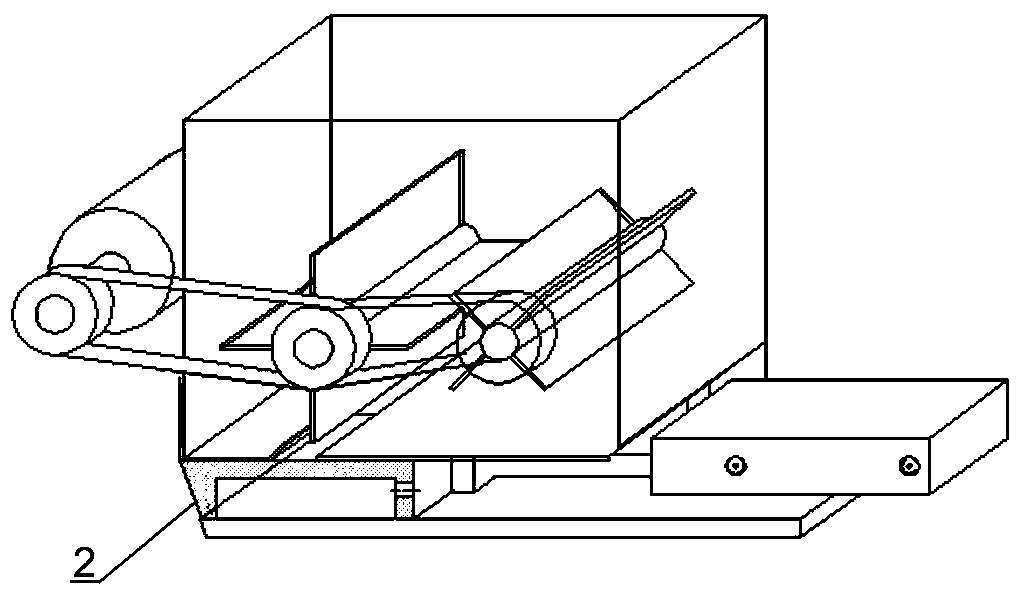 Quantitative control system for granular or fiber-like material discharging