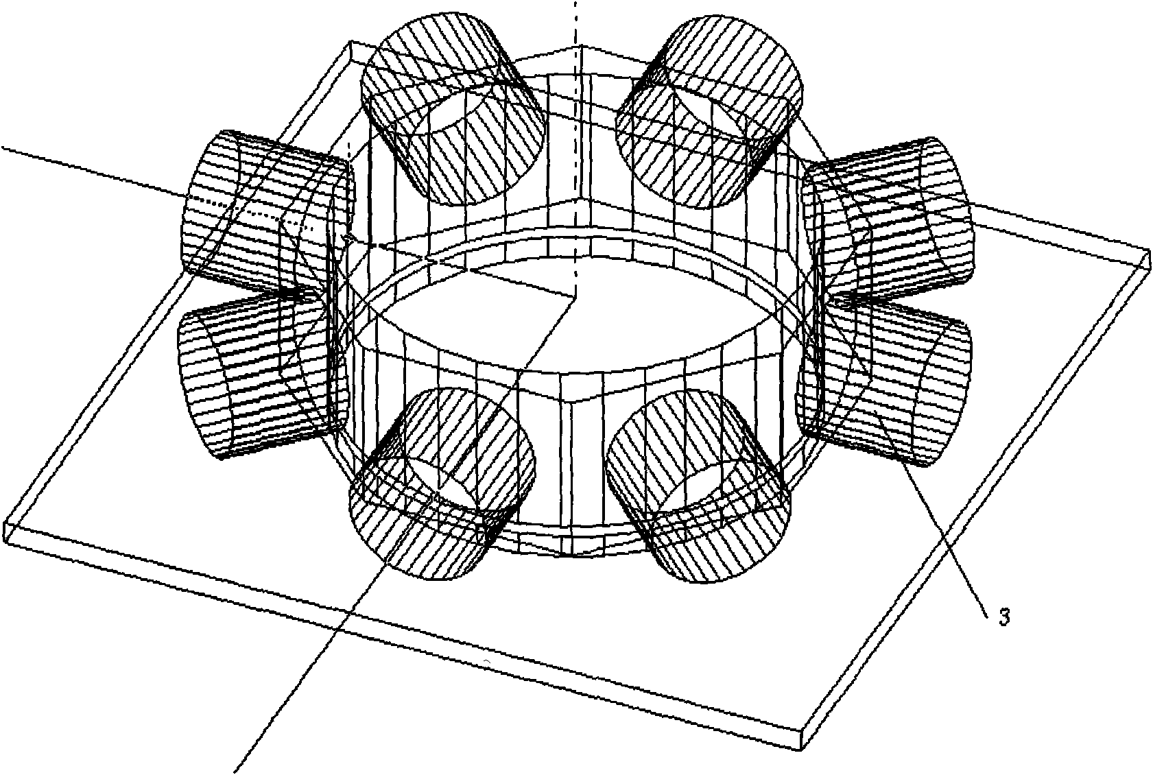 Molten steel flow-speed measurement method and device based on electromagnetic tomography