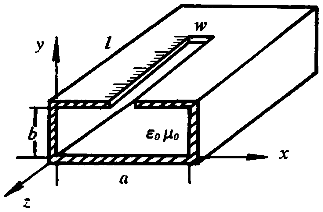 Rectangular waveguide evanescent mode based electromagnetic field probe spatial resolution calibration device